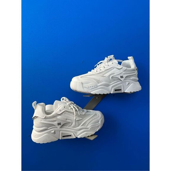 Mesh Panel Lace Up Front Chunky Trainers size 6 - Picture 3 of 6